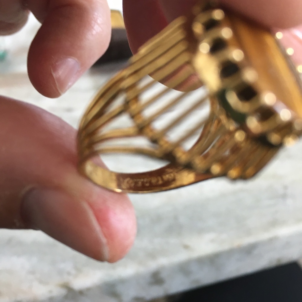 Gold filled Tiger Eye Ring - Picture 4 of 4